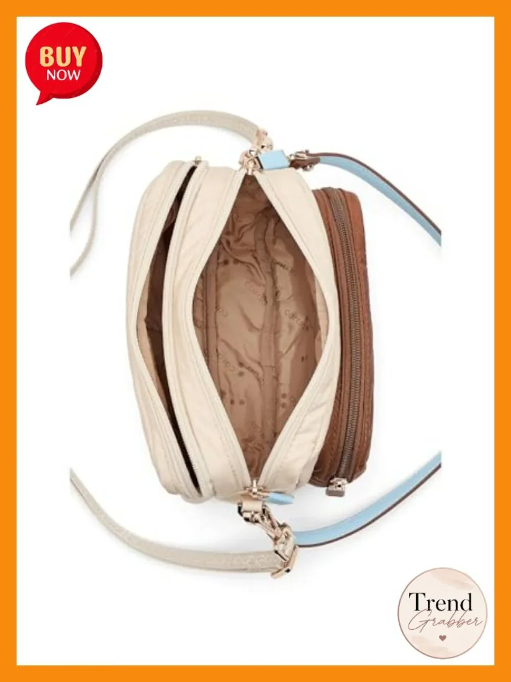 Recycled Nylon Crossbody Bag with Removable Straps